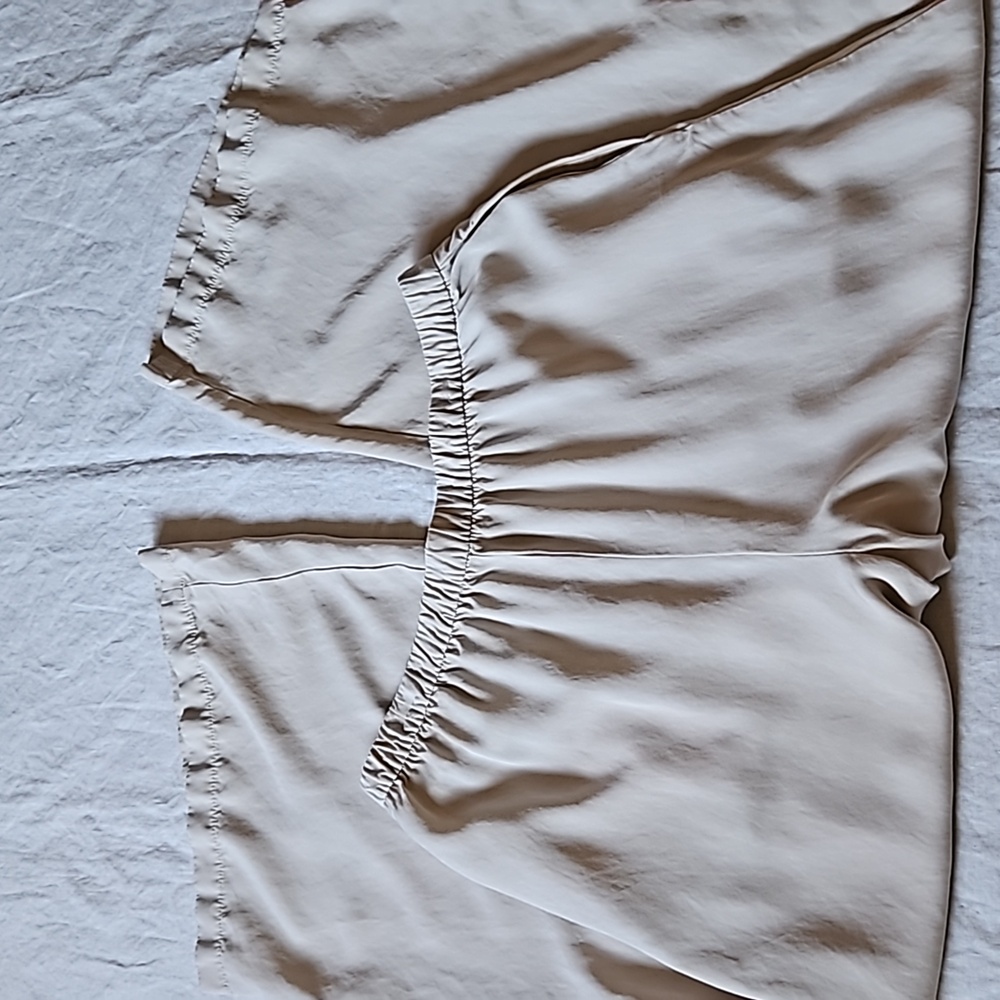 Zara Wide Leg Cream Trouser Pants Size XXlarge - Picture 8 of 16